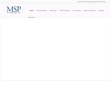 Tablet Screenshot of msp-lawfirm.com